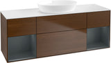 Villeroy & Boch Finion Waschbeckenunterschrank 1600 mm Glossy White Lacquer – mit LED-Beleuchtung