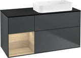 Villeroy & Boch Finion Waschtischunterschrank 120 cm Glossy White Lacquer mit Beleuchtung