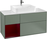 Villeroy & Boch Finion Waschtischunterschrank G161G 1200 mm Glossy White Lacquer mit LED-Beleuchtung