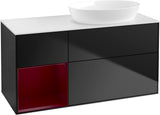 Villeroy & Boch Finion Waschtischunterschrank 1200 mm Glossy White Lacquer mit Beleuchtung