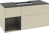 Villeroy & Boch Finion Waschbeckenunterschrank 1200 mm Glossy White mit Beleuchtung