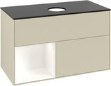 Villeroy & Boch Finion Waschtischunterschrank 1000 mm Glossy White Lacquer mit Beleuchtung