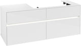 Villeroy & Boch Waschbeckenunterschrank Collaro C090 B0 1400 mm Glossy White mit Beleuchtung
