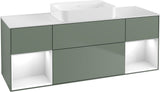 Villeroy & Boch Finion Waschtischunterschrank 1600 mm Glossy White Lacquer mit Beleuchtung