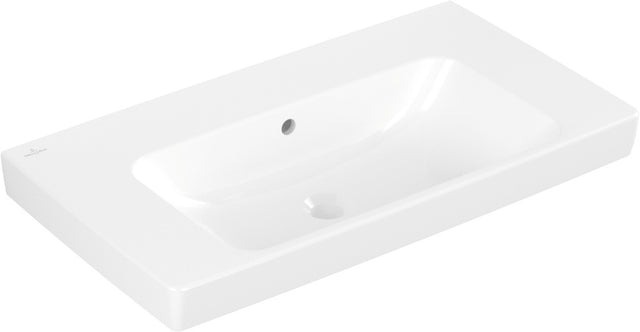 Villeroy & Boch Architectura Wandwaschbecken 800x445mm Rechteckig Weiß Alpin – Ohne Armaturenloch