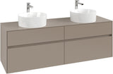 Villeroy & Boch Waschtischunterschrank Collaro C052 1600 mm Taupe mit 4 Auszügen