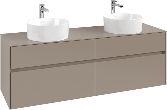 Villeroy & Boch Waschtischunterschrank Collaro C052 1600 mm Taupe mit 4 Auszügen
