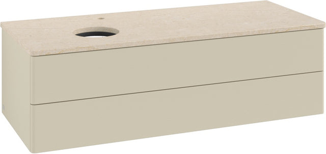 Villeroy & Boch Waschtischunterschrank Antao 1200 mm Silk Grey Matt mit 2 Auszügen