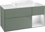 Villeroy & Boch Finion Waschtischunterschrank G711G Black Matt Lacquer 1200 mm mit Beleuchtung