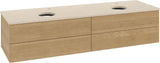 Villeroy & Boch Antao Waschtischunterschrank 1600 mm Warm Walnut mit 4 Auszügen und Beleuchtung