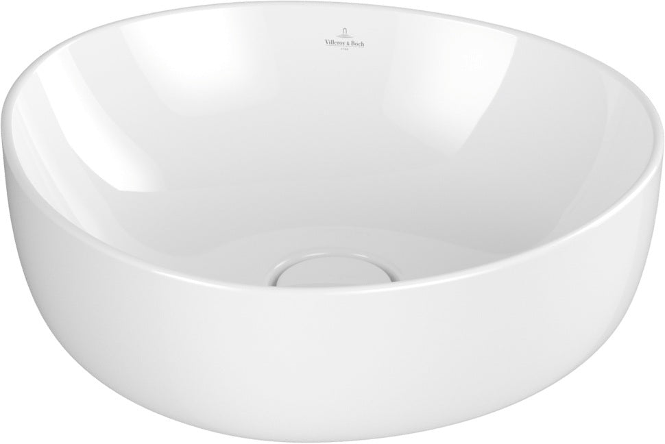 Villeroy & Boch Aufsatzwaschbecken Antao 4A7240 asymmetrisch Almond CeramicPlus 400 mm