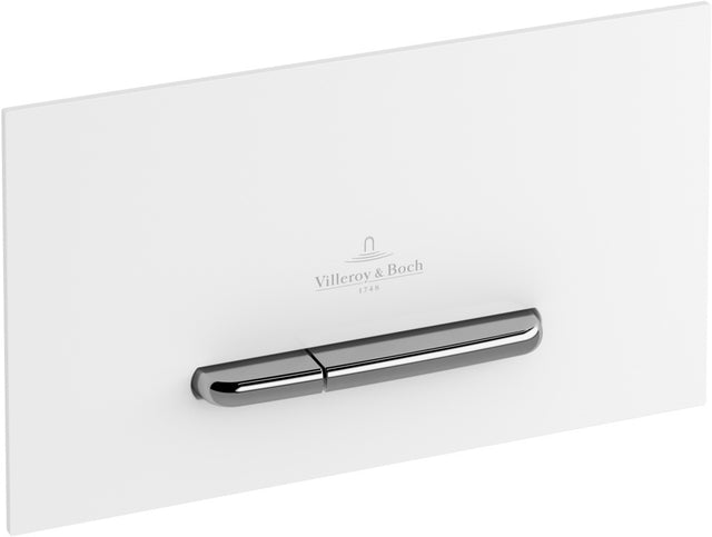 Villeroy & Boch ViConnect Betätigungsplatte 922161, 253 x 145 mm, Weiß, mit zwei Tasten