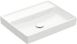 Villeroy & Boch Collaro Wandwaschbecken 600x470 mm Weiß Alpin – TitanCeram, ohne Hahnloch, für Wandmontage