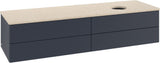 Villeroy & Boch Waschtischunterschrank Antao 1600 mm Anthracite Matt Lacquer mit 4 Auszügen und LED-Beleuchtung