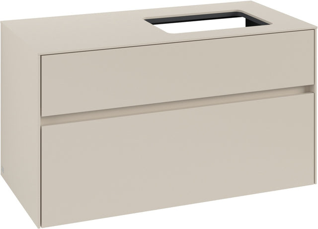 Villeroy & Boch Waschtischunterschrank Collaro C11100 – 1000 mm, Cashmere Grey, mit SoftClosing