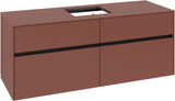 Villeroy & Boch Waschtischunterschrank Collaro C131 B0 1400 mm White Oak mit Beleuchtung und SoftClosing