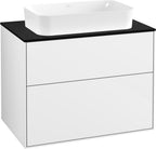 weiß / schwarz / Glossy White Lacquer