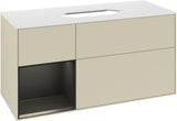 Villeroy & Boch Finion Waschbeckenunterschrank 1200 mm Walnut Veneer mit Beleuchtung