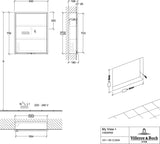 Villeroy & Boch My View+ Spiegelschrank A4826L00, 600 mm, mit LED-Beleuchtung und SoftClosing