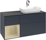 Villeroy & Boch Finion Waschtischunterschrank 1200 mm Glossy White Lacquer mit Beleuchtung