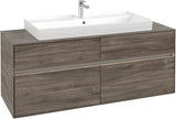 Villeroy & Boch Waschtischunterschrank Collaro C092 B0 Stone Oak 1400 mm mit LED-Beleuchtung