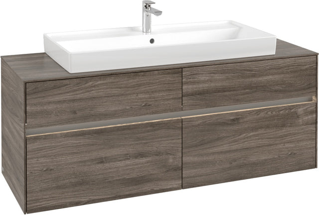 Villeroy & Boch Waschtischunterschrank Collaro C092 B0 Stone Oak 1400 mm mit LED-Beleuchtung