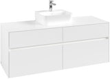 Villeroy & Boch Waschbeckenunterschrank Collaro C100B0 1400 mm White Matt mit Beleuchtung