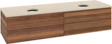 Villeroy & Boch Antao Waschtischunterschrank 1600 mm Warm Walnut mit 4 Auszügen und Beleuchtung