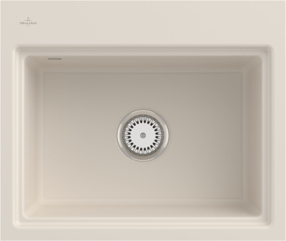 Villeroy & Boch Subway Style 60 S Flat Einbauspüle Ivory CeramicPlus 600x510mm