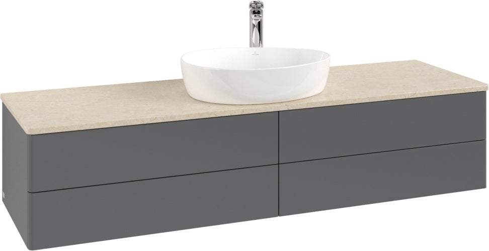 Villeroy & Boch Antao Waschtischunterschrank 1600 mm Anthracite Matt Lacquer mit 4 Auszügen