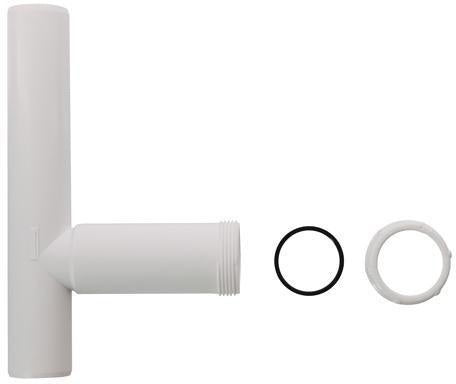 Villeroy & Boch Ablauf-T-Stück 98001700 für Küchenspülen – Rund, 64x156x45 mm