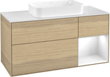 Villeroy & Boch Finion Waschtischunterschrank G711G Black Matt Lacquer 1200 mm mit Beleuchtung