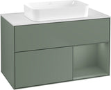 Villeroy & Boch Finion Waschtischunterschrank 1000 mm Glossy White Lacquer mit LED-Beleuchtung