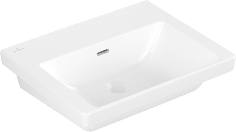 Villeroy & Boch Subway 3.0 Wandwaschbecken 550x440mm Weiß Alpin – Rechteck, mit Überlauf, ohne Hahnloch