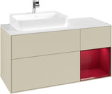 Villeroy & Boch Waschtischunterschrank Finion F401G 1200 mm Glossy White Lacquer mit Beleuchtung