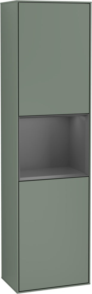 Villeroy & Boch Hochschrank Finion F460GF – 418 mm, Glossy White Lacquer, mit Beleuchtung & SoftClosing