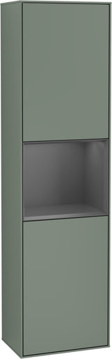 Villeroy & Boch Hochschrank Finion F460GF – 418 mm, Glossy White Lacquer, mit Beleuchtung & SoftClosing