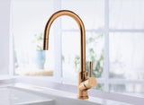 Villeroy & Boch Umbrella Flex Küchenarmatur – Edelstahl massiv, 360° schwenkbar, ausziehbare Brause