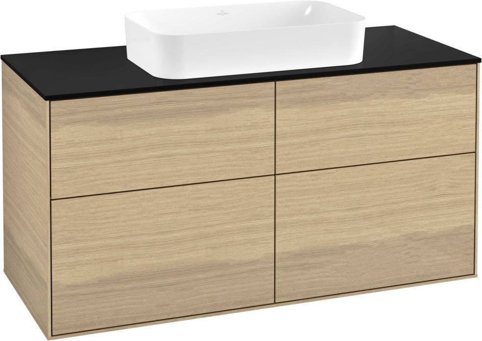 Villeroy & Boch Finion Waschtischunterschrank 1200 mm Glossy White Lack mit 4 Auszügen