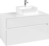 Villeroy & Boch Waschbeckenunterschrank Collaro C09600 1000 mm Glossy White mit SoftClosing
