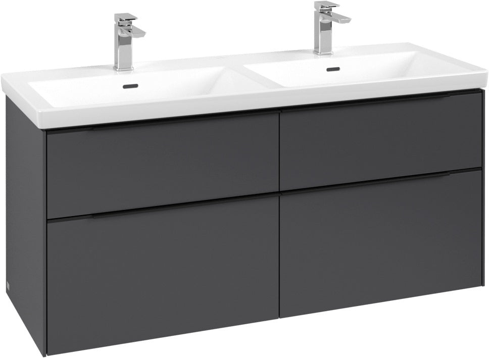 Villeroy & Boch Subway 3.0 Waschtischunterschrank 1272 mm Brilliant White mit 4 Auszügen