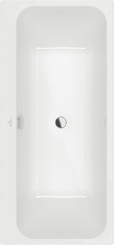 Villeroy & Boch Architectura Whirlpool Rechteck 1500x700 mm Weiß Alpin – Hydropool Entry für 2 Personen