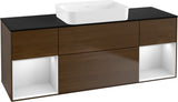Villeroy & Boch Finion Waschbeckenunterschrank 1600 mm Glossy White Lacquer mit Beleuchtung