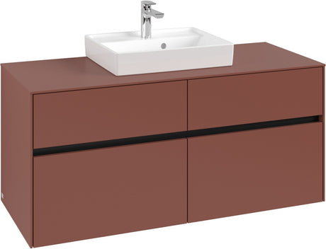 Villeroy & Boch Waschbeckenunterschrank Collaro C070 B0 1200x548x500mm Eckig White Oak