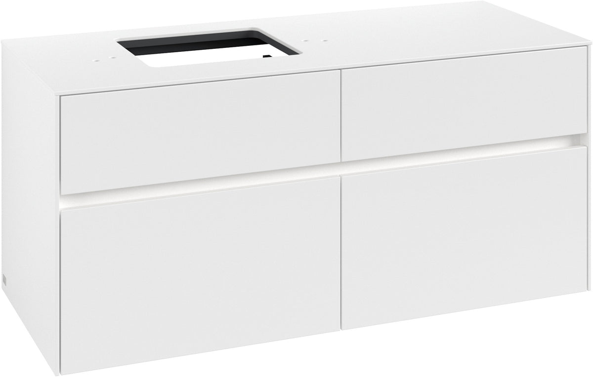Villeroy & Boch Waschtischunterschrank Collaro C129 B0 1200 mm White Matt mit Beleuchtung