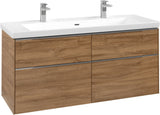 Villeroy & Boch Waschtischunterschrank Subway 3.0 C 602L0, 1272 mm, Brilliant White, mit LED-Beleuchtung