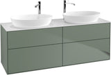 Villeroy & Boch Finion Waschbeckenunterschrank 1600 mm Glossy White Lacquer mit Beleuchtung