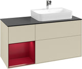 Villeroy & Boch Finion Waschbeckenunterschrank 1200 mm Glossy White Lacquer mit Beleuchtung