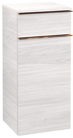 Villeroy & Boch Seitenschrank VENTICELLO 404x866x372 mm Eiche matt – wandhängend mit Soft-Close