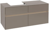 Villeroy & Boch Collaro Waschtischunterschrank 1200 mm mit LED-Beleuchtung und 4 Auszügen – White Wood